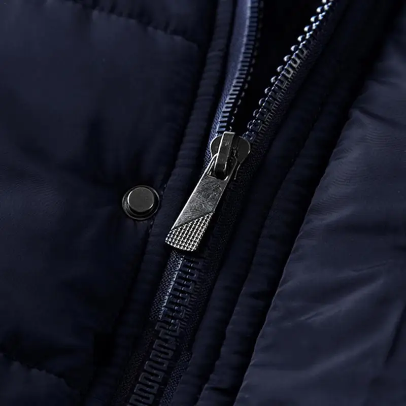 3XL 4XL 5XL Плюс Размер Зарядное устройство USB с подогревом длинная хлопковая куртка