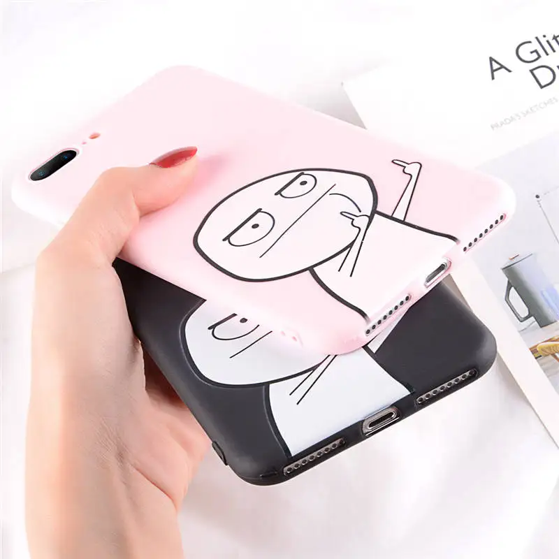 Чехол USLION Funny Man для iPhone 12 6 7 8 Plus X XR XS Max чехлы 6S мягкий силиконовый чехол на заднюю