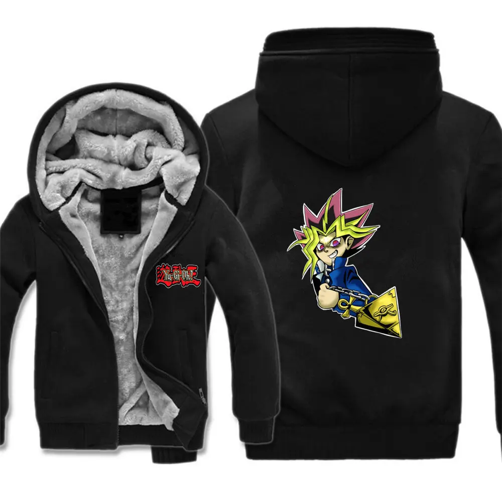 

Игра аниме Yu-Gi-Oh! Куртка из хлопка; Зимняя Толстая куртка на молнии; Карнавальный костюм; Куртка с капюшоном; Плотное зимнее пальто
