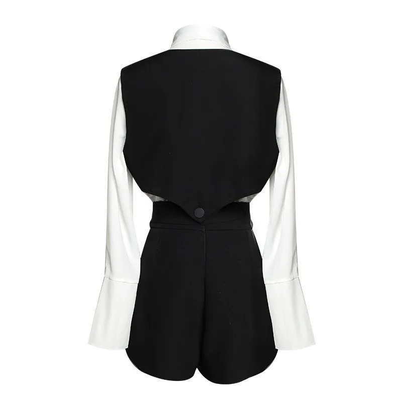 TWOTWINSTYLE модные комплект из 3 предметов Для женщин с лацканами рубашка длинными
