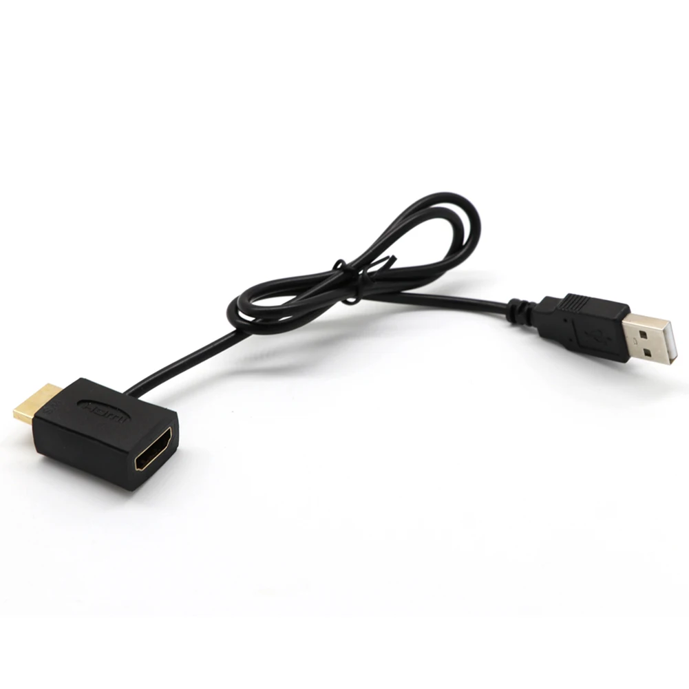 Hdmi штекер к гнезду разъем + USB 2 0 кабель зарядного устройства разделитель адаптер