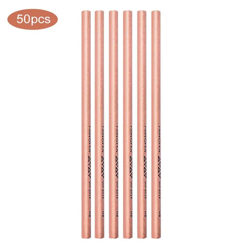 New Arrival Sketch Pencil Set HB Triangle Wooden Graphite Sketching Pen Stationery 50Pcs Writing Exam Drawing | Канцтовары для