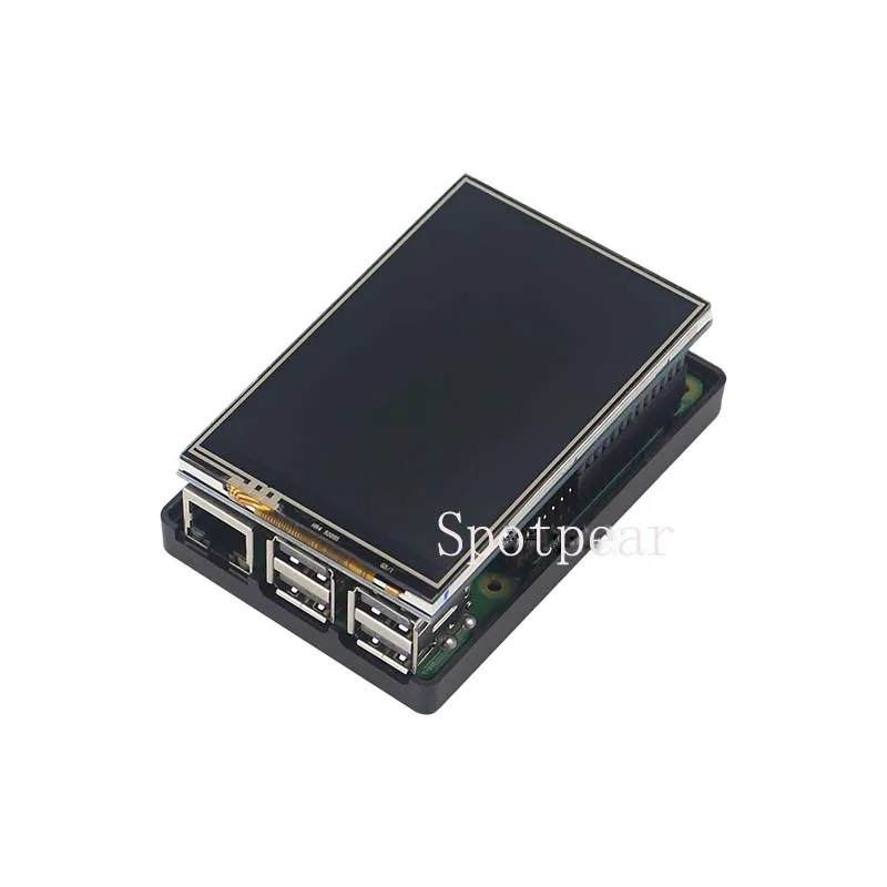 Чехол для Raspberry pi LCD 3 5 дюйма двухфункциональный сенсорный экран model b +/4B/zero |