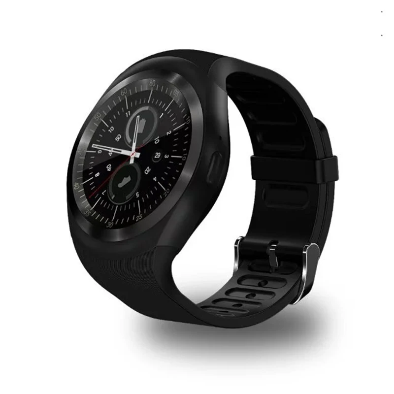 Bluetooth Y1 Смарт-часы Relogio Android SmartWatch Телефонный звонок GSM Sim удаленного Камера
