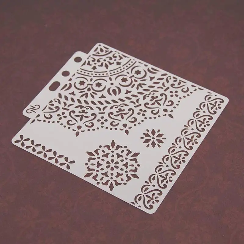 DIY для цветов из мастики трафарет украшения торта распылительная форма трафареты