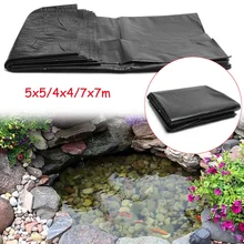 7x7 м/5x5 м/4x4 м HDPE подводка для пруда Садовый пруд Ландшафтный бассейн усиленный толстый сверхмощный Водонепроницаемый мембранный материал для подкладки