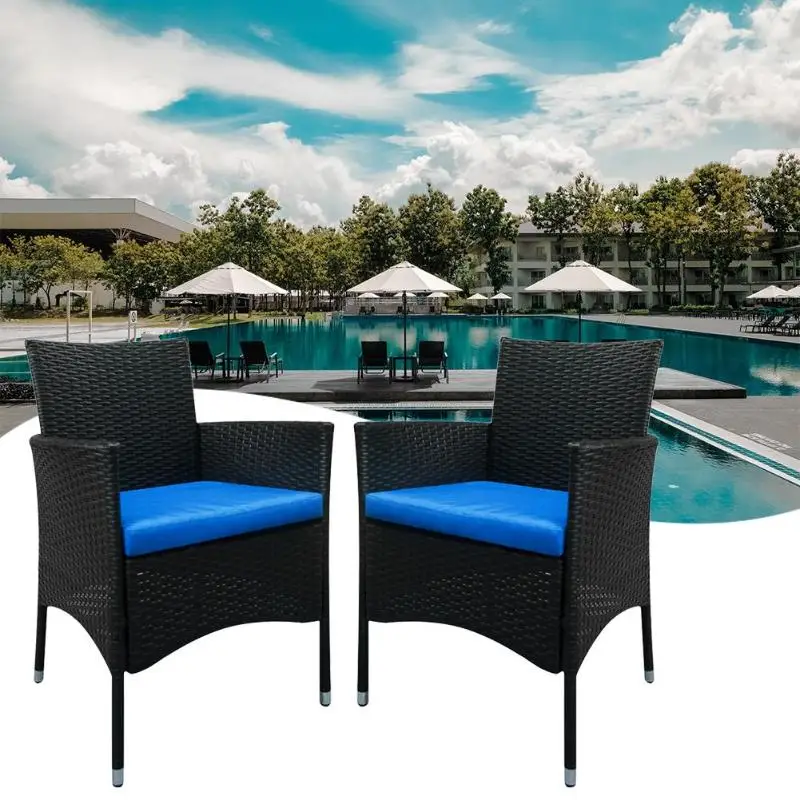 2 шт. стул с одной спинкой черное рельефное обеденное кресло из ротанга кафе