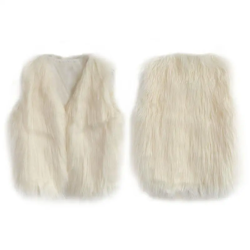 Зимний детский жилет меховой для малышей легкий девочек и мальчиков детская