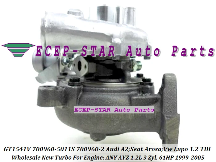 Турбокомпрессор GT1541V 700960-5011S 700960 045145701A для Audi A2 Seat Arosa 01 Volkswagen VW Lupo 1.2L любой AYZ 61HP |