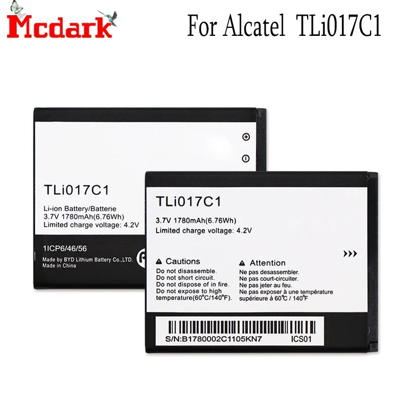 Аккумулятор TLi017C1 для Alcatel OneTouch PIXI 3 4 5 дюйма 5019D 5017D 5017A 5017X 5017 5027B 1780 мАч | Мобильные