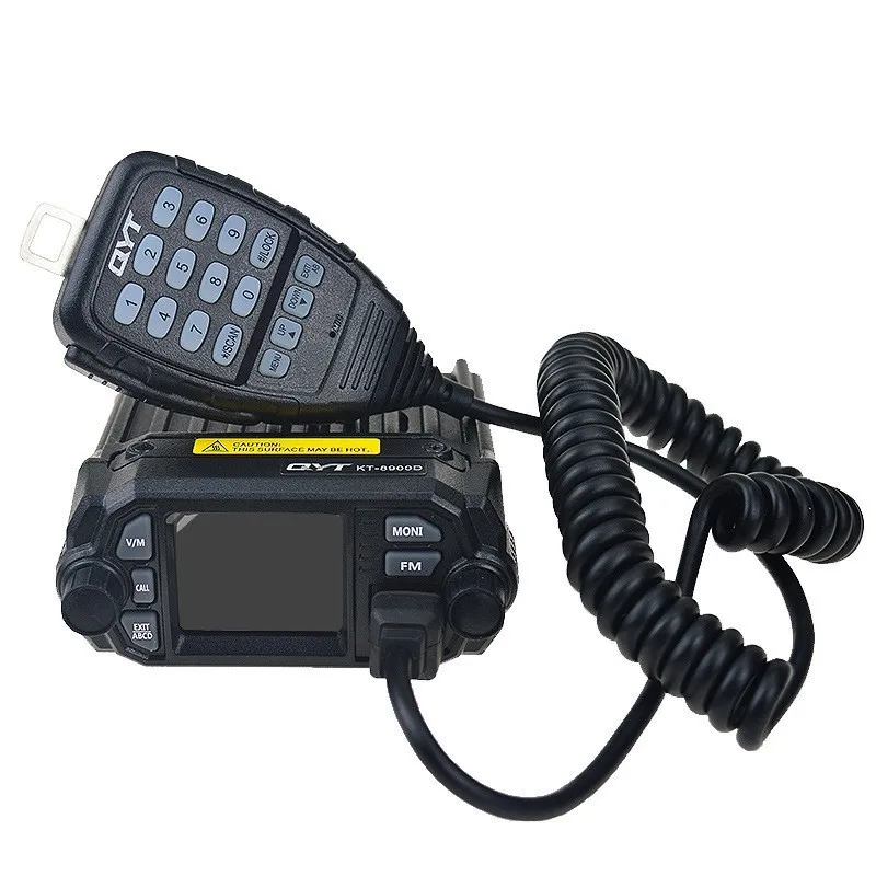 Обновлен QYT KT 8900D автомобиля радио 25 Вт двухканальные рации с светодиодный