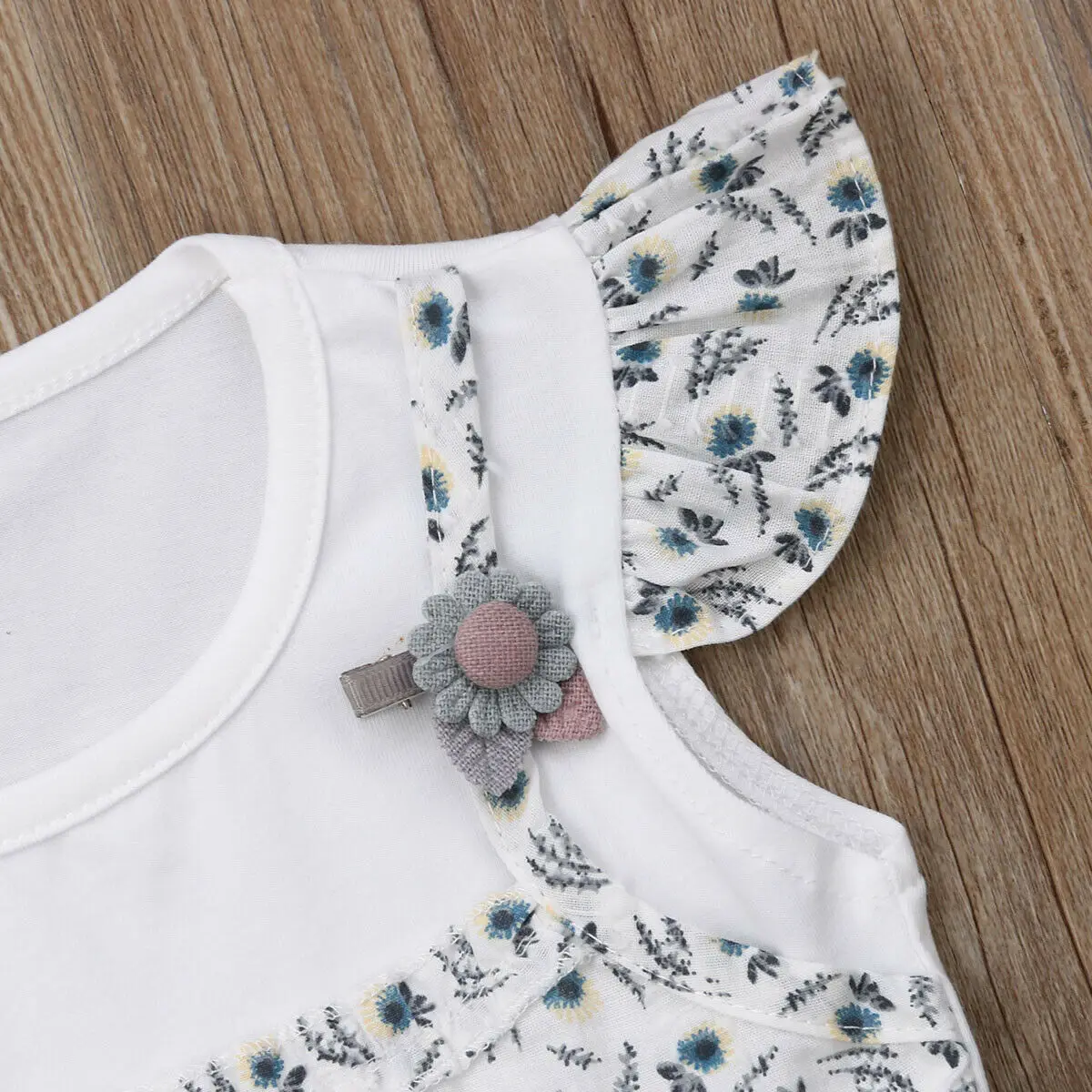 2019 Emmababy Kids Baby Girls Bat Sleeve Floral Print Princess Party Tutu Mini Dresses Sunsuit Summer Cotton Clothes 6M-4T | Детская
