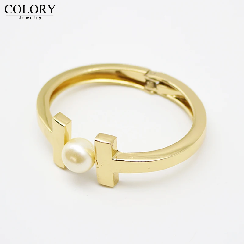 Fashion Jewelry Model Handmade Copper Alloy Women Pearl Bracelet bangle | Украшения и аксессуары