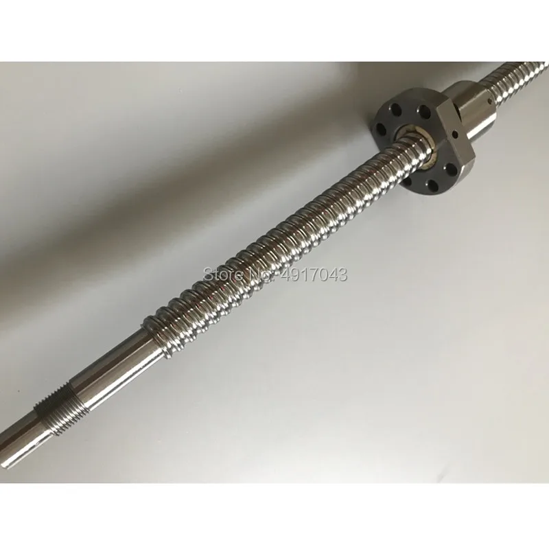 SFU RM 2005 шариковый шуруп 300 400 500 600 700 мм с концом обработанным + шаровая гайка BK/BF15