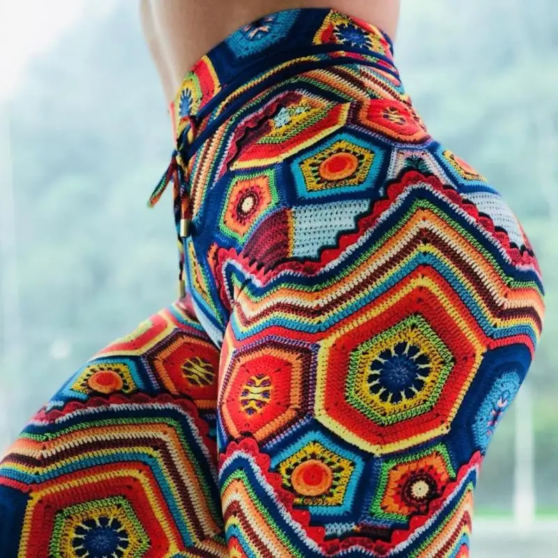 CHRLEISURE модные легинсы с цифровым принтом женские леггинсы для тренировок высокой