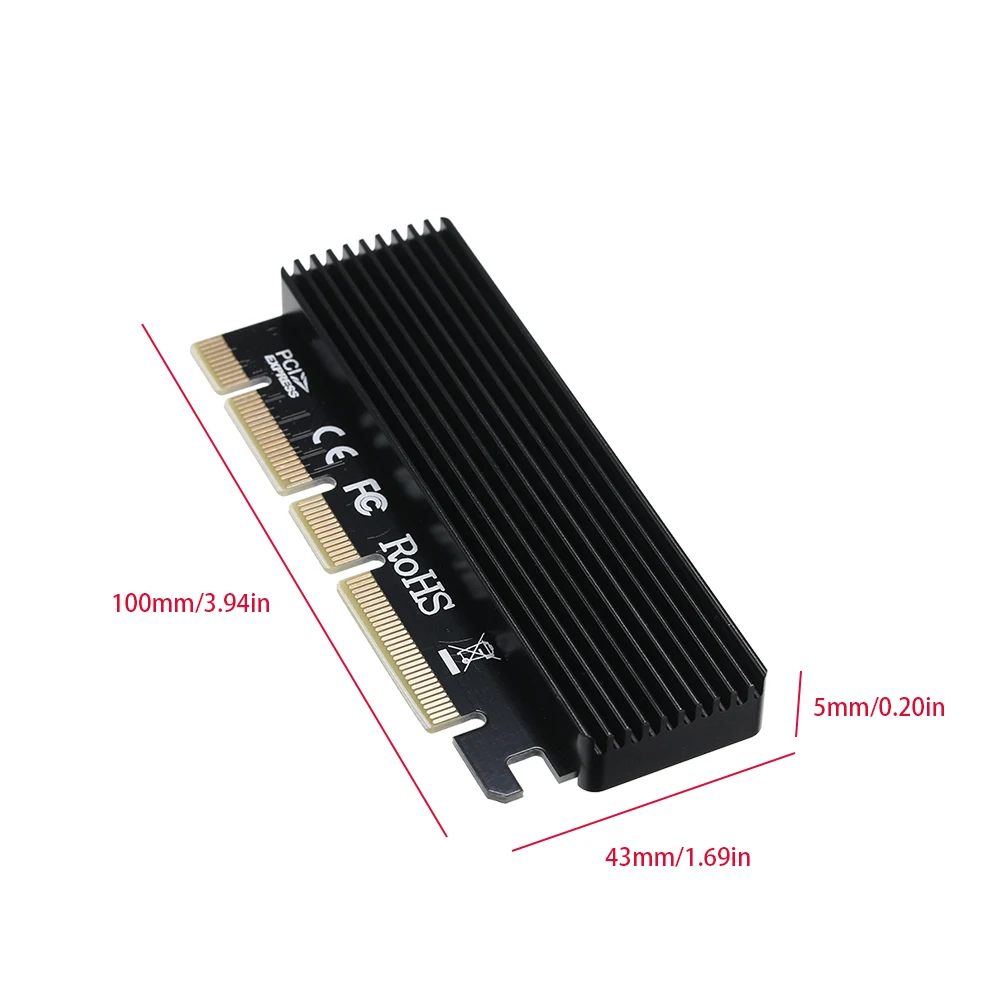 Плата расширения интерфейса PCIE NVME m.2 SSD на 4X 8X 16X карта адаптера полная скорость