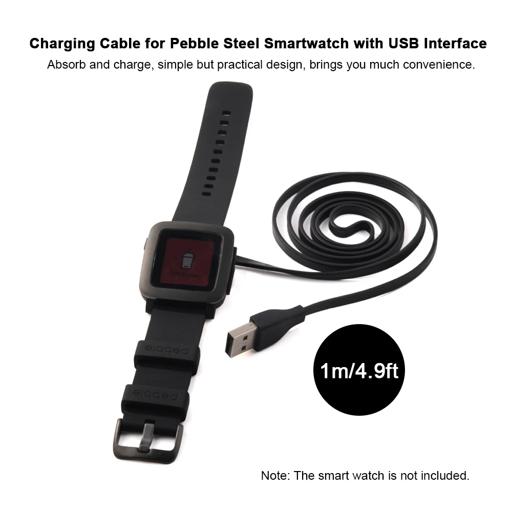 USB зарядка Смарт-часы зарядный кабель для гальки стали Smartwatch w/USB интерфейс 1