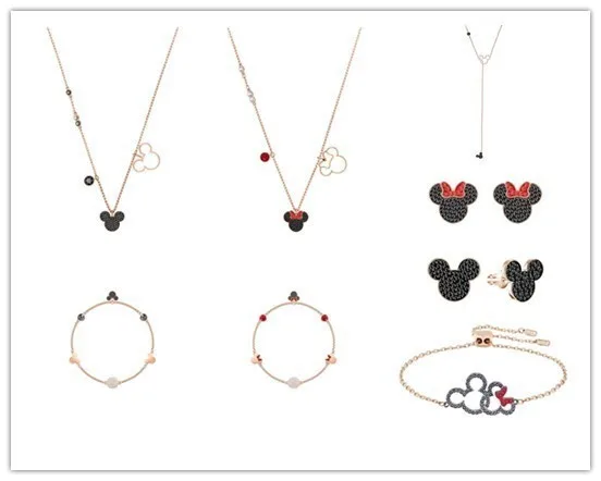 

Классический трендовый золотой цвет мышь 1:1 Swa Подвеска для лучших друзей Ожерелье Женщины мультфильм фигура ювелирные изделия