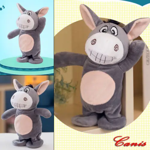 Новинка детские для девочек и мальчиков каваи дерзкий Ослик говорящий ходьба