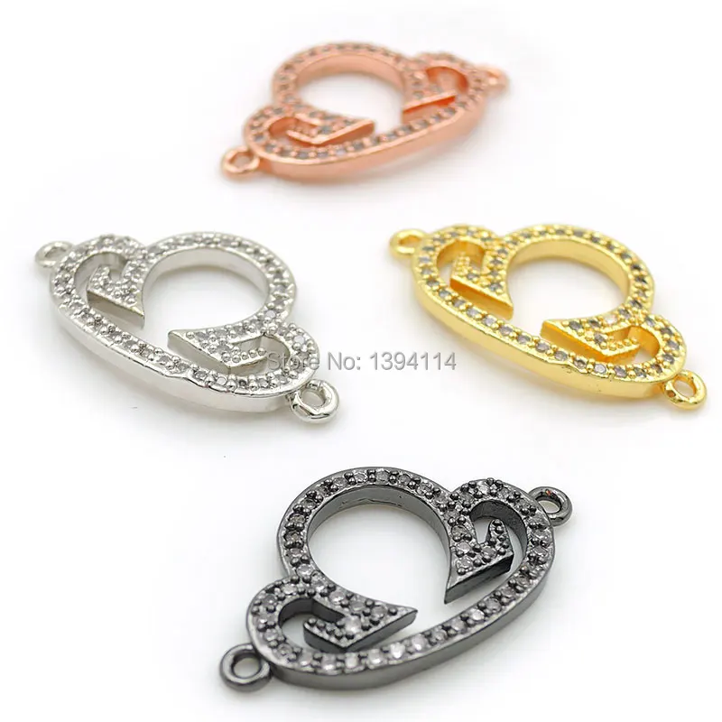 22*13*2 мм Micro Pave Clear CZ Cloud Connector подходит для женщин как аксессуары браслетов сделай