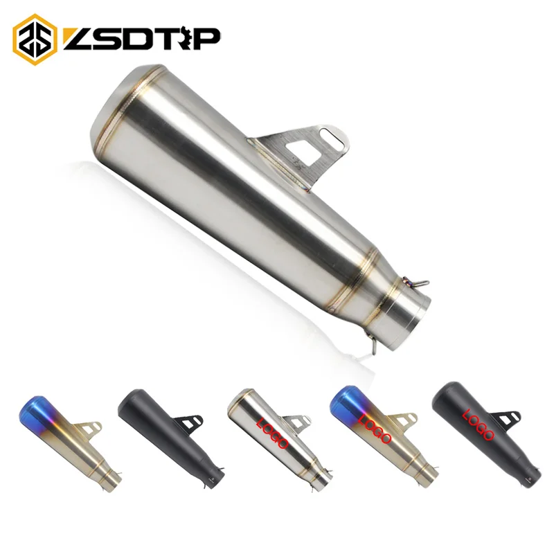 

ZSDTRP- 51mm Universal Motorcycle Exhaust Modified Muffler Pipe Scooter Pit Bike Dirt Motocross For Yamaha YZF R1 CRF230 KLX
