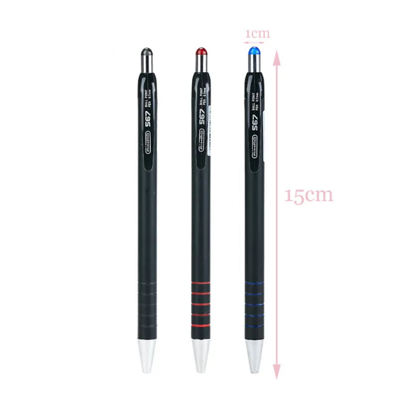 

0.5mm High Qualit Red Ink Automatic Ballpoint Pen Creative Pens Student Writing Gift School Stationery 03660