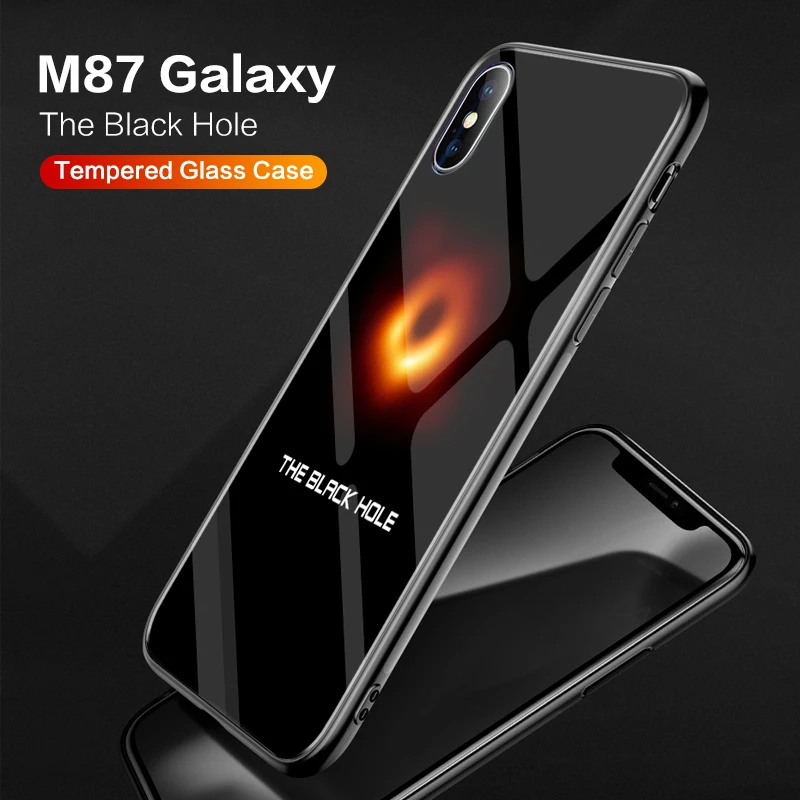 Caseier чехол для телефона iPhone XR XS MAX X Черная дыра 7 8 6 S Plus 5 5S SE черная с крышкой| |