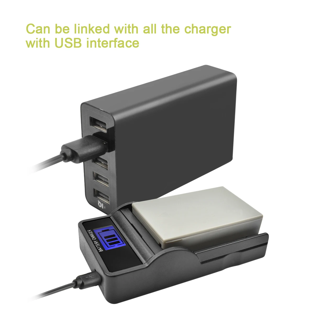 

Powtree 1500mAh EN-EL14 EN-EL14a ENEL14 EL14 Battery+LCD Charger for Nikon P7800,P7700,P7100,P7000,D5500,D5300,D5200,D3200,L10