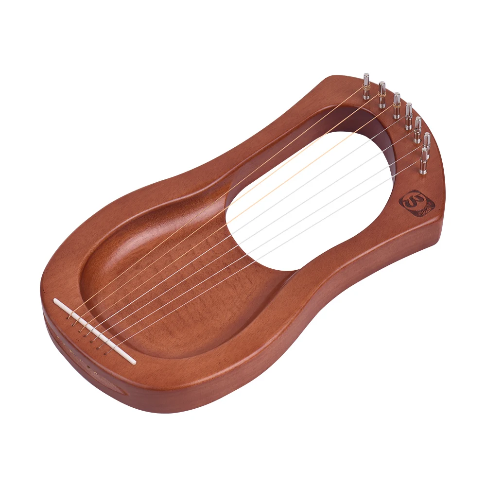 WH04/WH05/WH06 7-String деревянный Лира Арфы металлическими струнами из березы твердый лесенка из дерева и веревки инструмент с сумкой для переноски