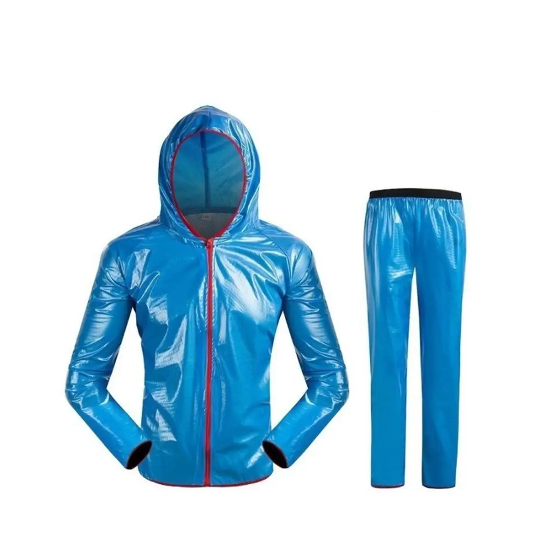 Унисекс Водонепроницаемый дождевик для улицы Стандартный спортивный на молнии