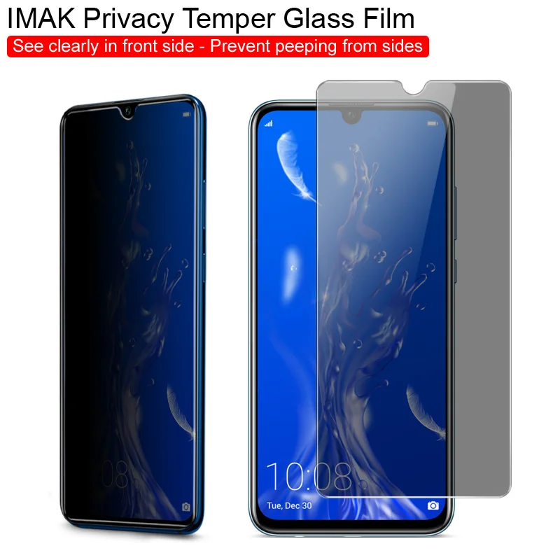 Защита конфиденциальности антибликовое стекло для huawei P Smart Honor 10 Lite закалённое стекло IMAK Защитная пленка для экрана анти шпионское стекло