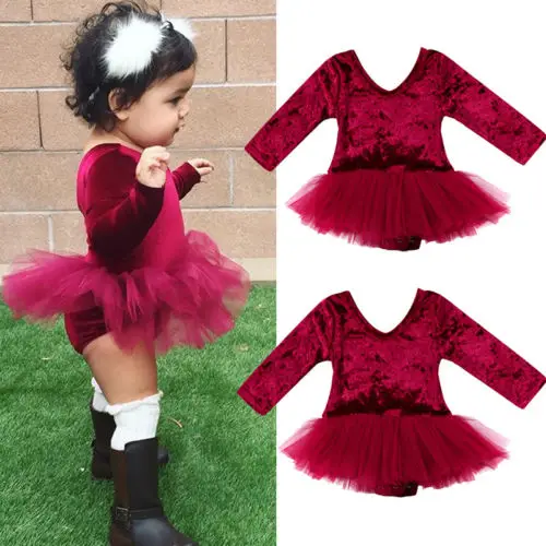 Новинка боди для маленьких девочек с v-образным вырезом вельветовое шифоновое