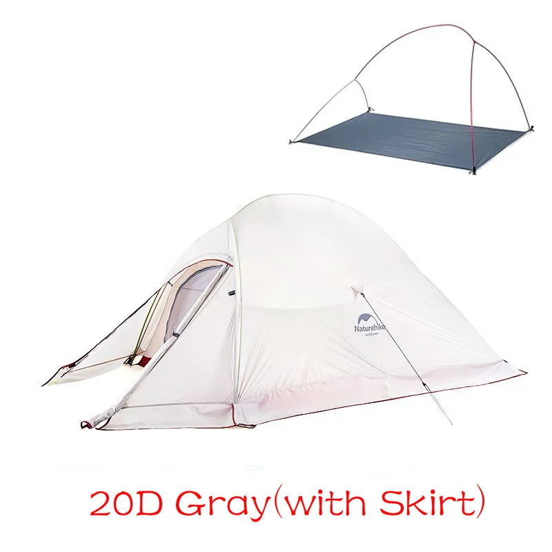 Палатка Naturehike CloudUp 2 Ультралегкая туристическая палатка из 20D ткани на человек с