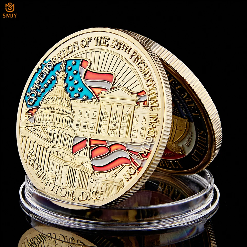 2009 г. Президент США Барак Хусейн Обама торжественное открытие позолоченного