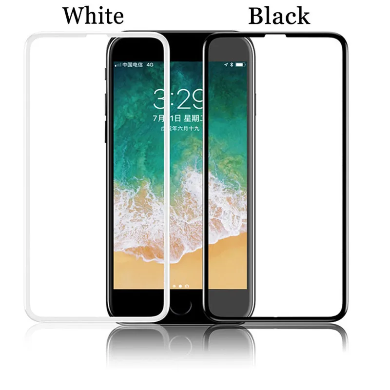 15D изогнутое полное покрытие Защитное стекло для iPhone 7 6 6s 8 plus X XS закаленное |