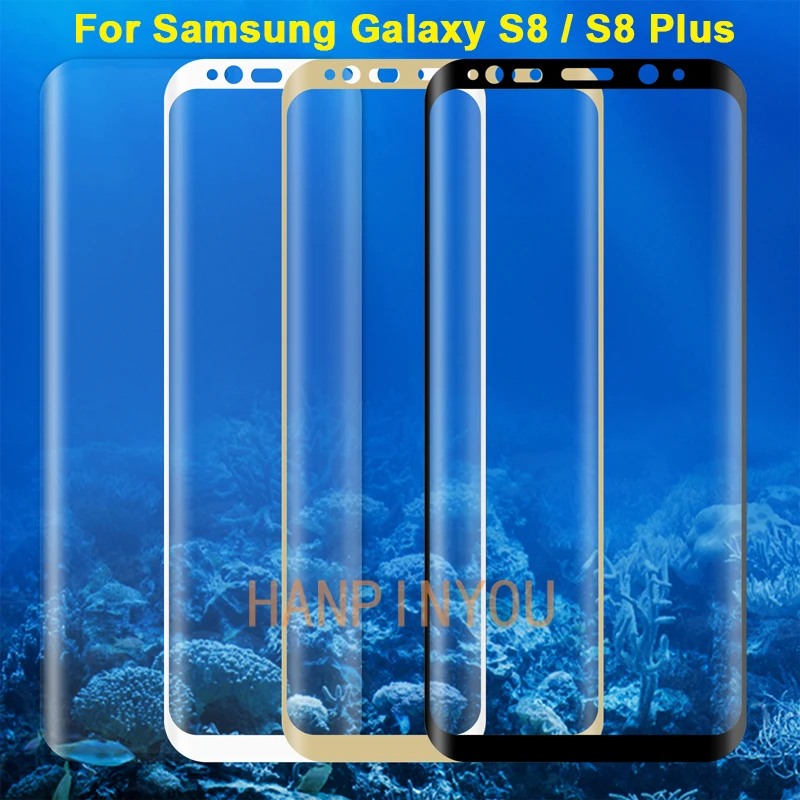 

Новинка твердость 9H 3D полное покрытие для Samsung Galaxy S8 + S8 Plus тонкое закаленное изогнутое Закаленное стекло Защитная пленка для экрана