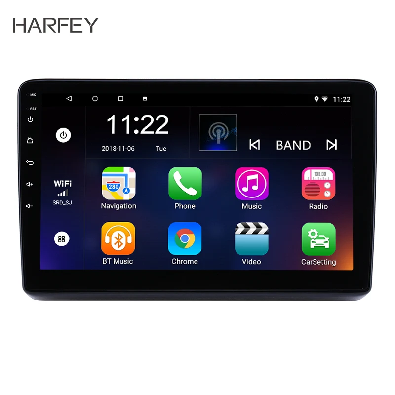 Harfey 2Din GPS автомобильное радио головное устройство для 2014 Honda Vezel XRV 10 1 &quotAndroid 8 1/9 0