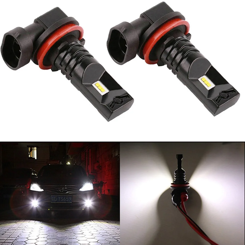 2 шт. светодиодный противотуманный фонарь H11 30 Вт 6000 К H10 H8 9005 9006 H3 H4 H7 12В 24В для