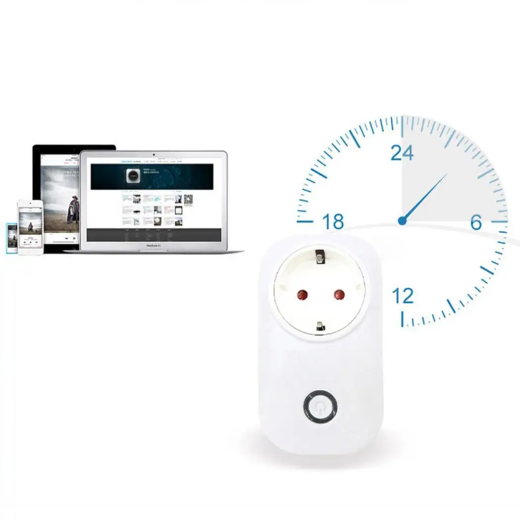 Wi Fi розетка с выключателем питания беспроводной приложение Remote Socket 2000 Вт дома для
