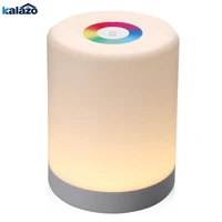 1pc touch control led night light induction dimmer intelligent bedroom bedside lamp dimmable rgb color home decor supplies