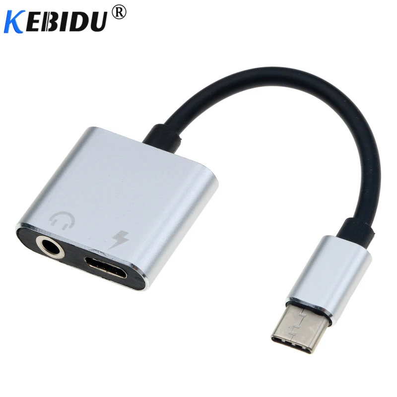 Аудиоадаптер kebidu USB Type C с разъемом 3 5 мм для наушников кабель-конвертер Samsung S8 Huawei