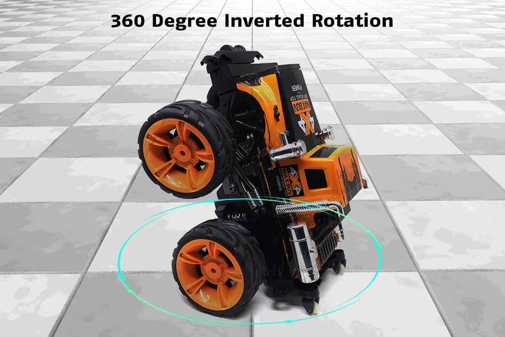 Rc Car 4wd 1/10 RC Stunt 360 degree Inverted Rotation 15km/h High Speed RTF Remote Control | Игрушки и хобби