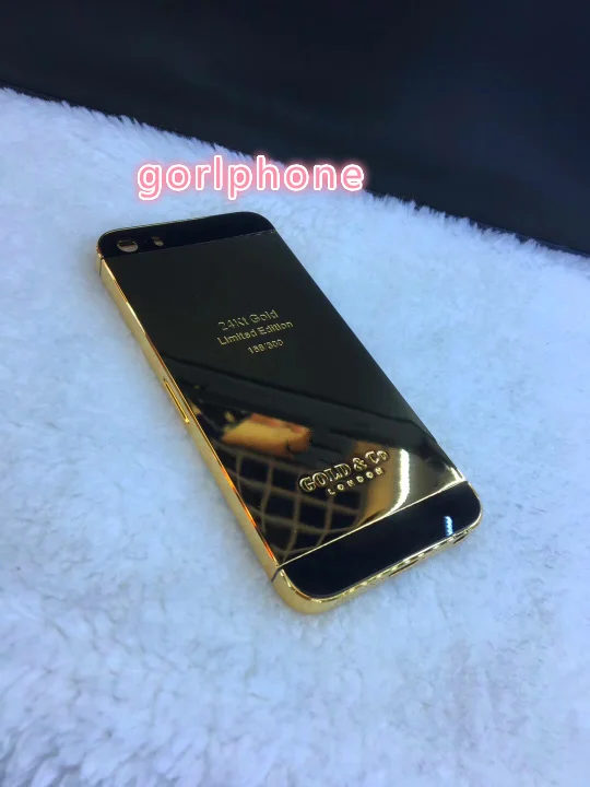 Для phone5/5S и phoneSE браслет напульсник Настоящее золото 24ct с позолотой оригинальный