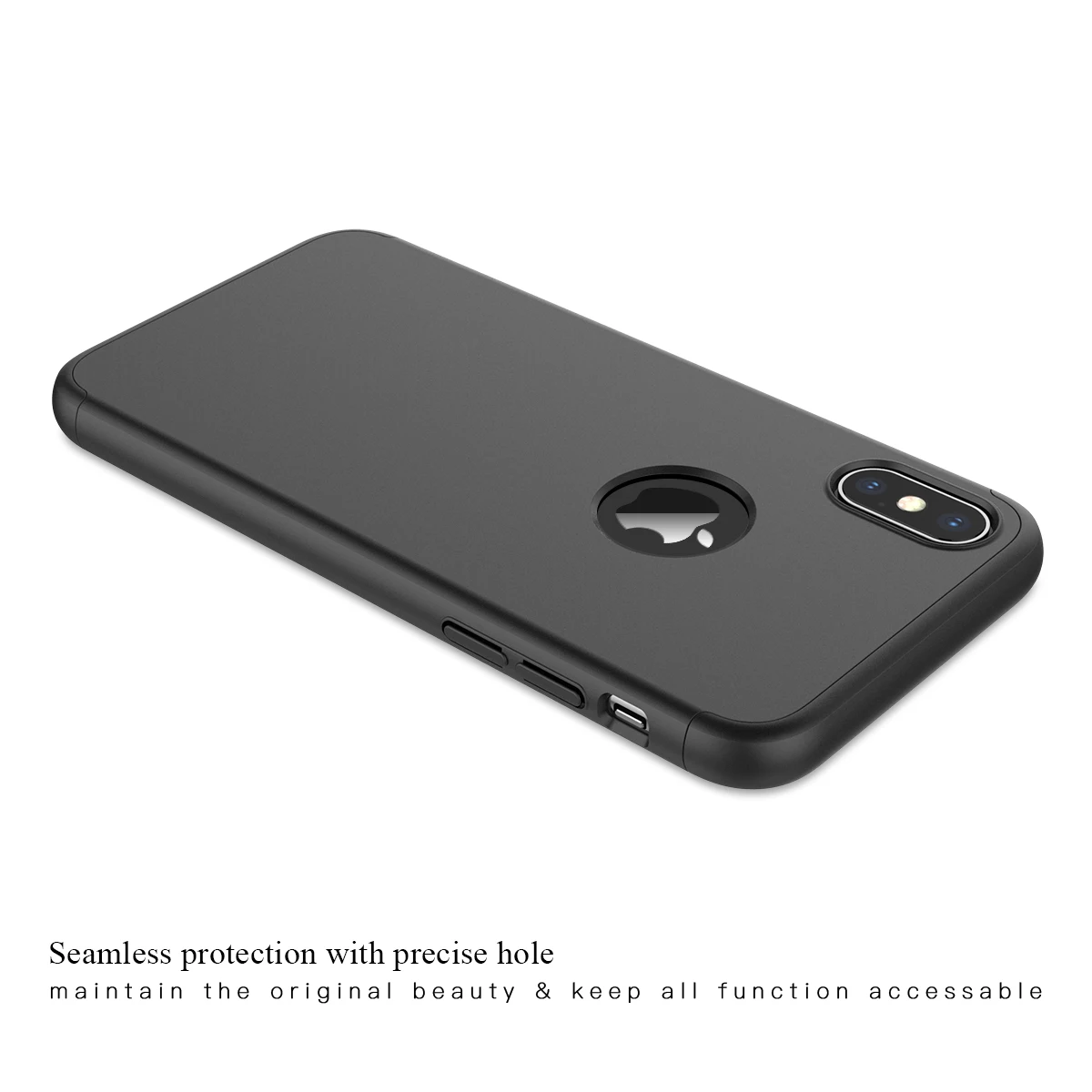 Роскошный Жесткий чехол из поликарбоната для Iphone X Xs 6 6s 7 Plus с полной защитой на 360