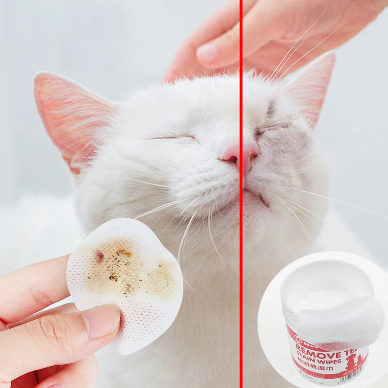 Dog Grooming Supplies Pet Eye Wet Wipes Help For Removing Tear Stain Remover Gentle Non-intivating Dogs Cleaning Paper Towels