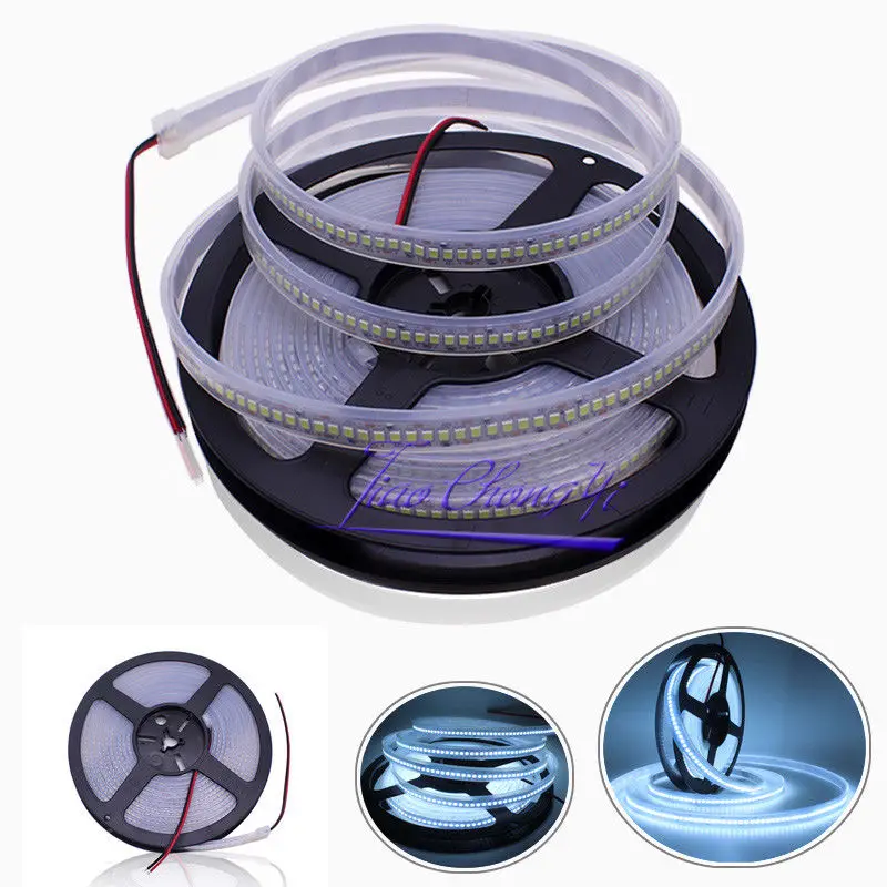 

LED Strip 2835 240LEDs/m DC12V High Brightness 2835 234LEDs/m Flexible LED Light Cool white 5m/lot IP67 waterproof