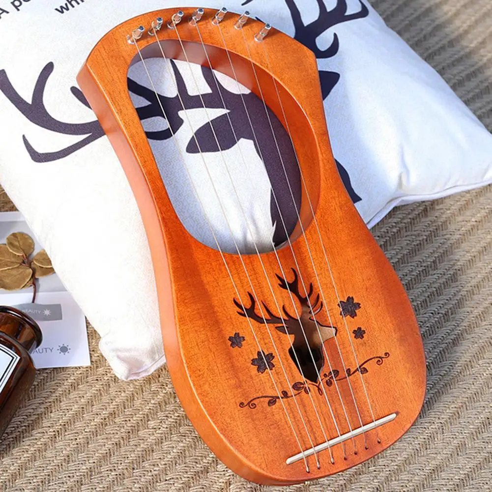Lyra Harp семь струн пианино маленький Харп Lerqin Liqin греческие Музыкальные
