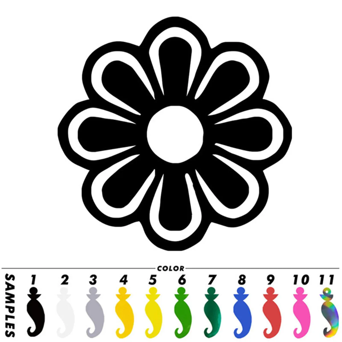 Забавная наклейка с цветами Виниловая на мотоцикл автомобиль ноутбук окно дверь