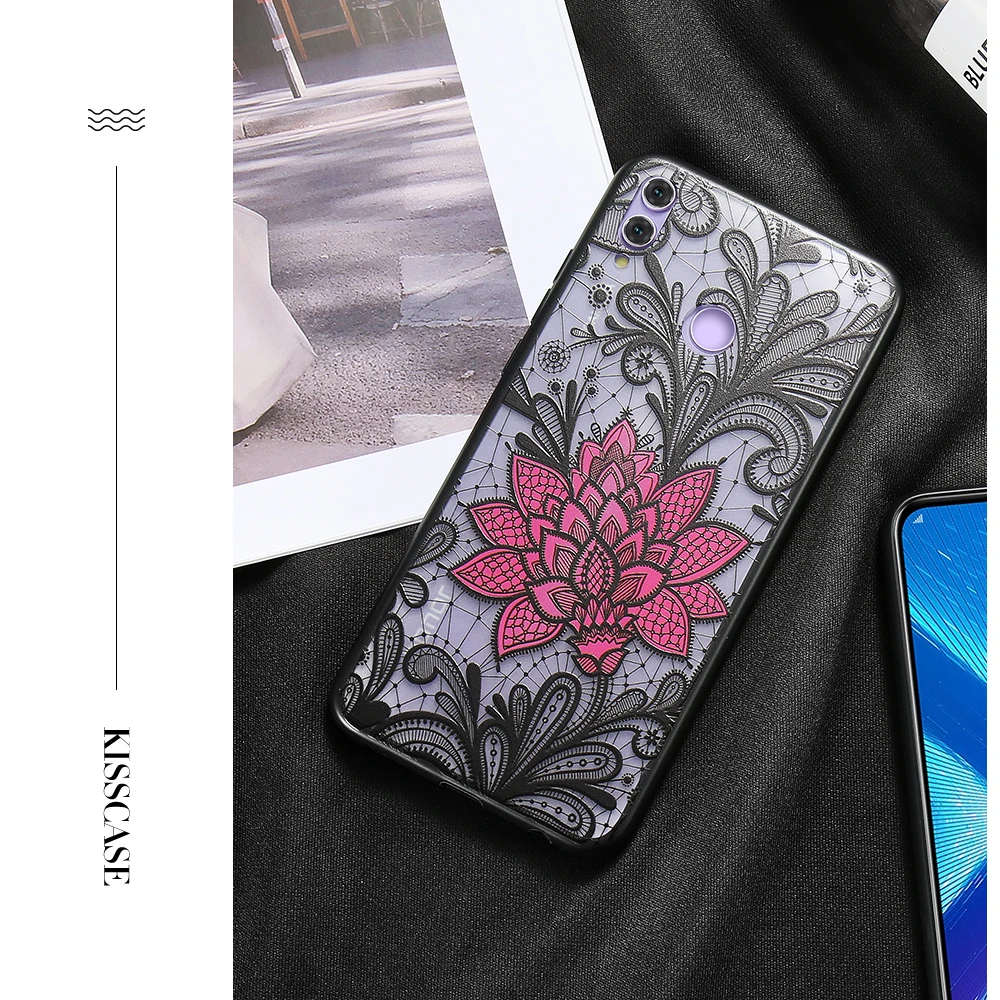 KISSCASE Fashion Lace Flower Case For Xiaomi Pocophone F1 Full Fitted Mi 8 Se Mix 2S 2 Capinhas Coque Funda |