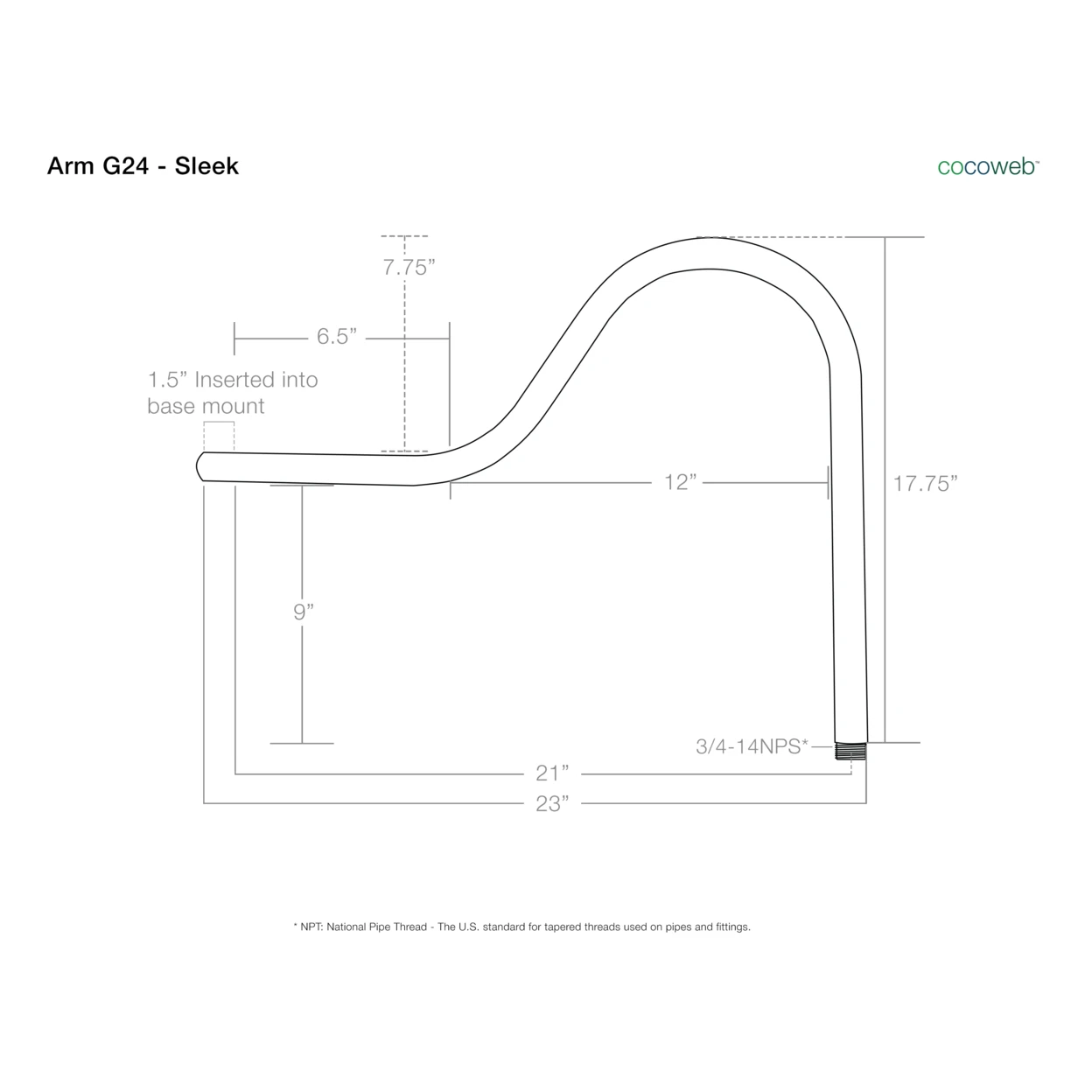 18&quot Oldage LED Sign Light with Sleek Arm in Black | Лампы и освещение